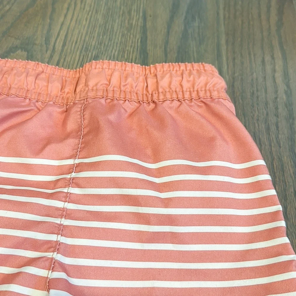 Cat & Jack Striped Swim Trunks Salmon Pink 2T
